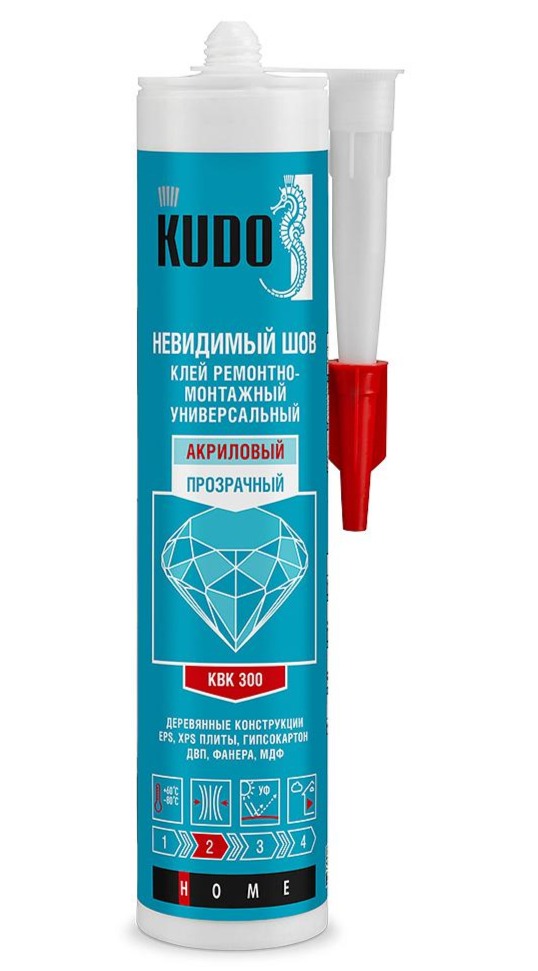 ЖИДКИЕ ГВОЗДИ KUDO 280МЛ НЕВИД.ШОВ ПРОЗ. КВК-300