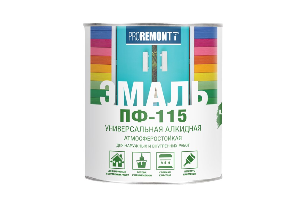 ЭМАЛЬ ПФ-115 ЯРКО-ЗЕЛЕНАЯ  ПРОРЕМОНТ 1,9КГ